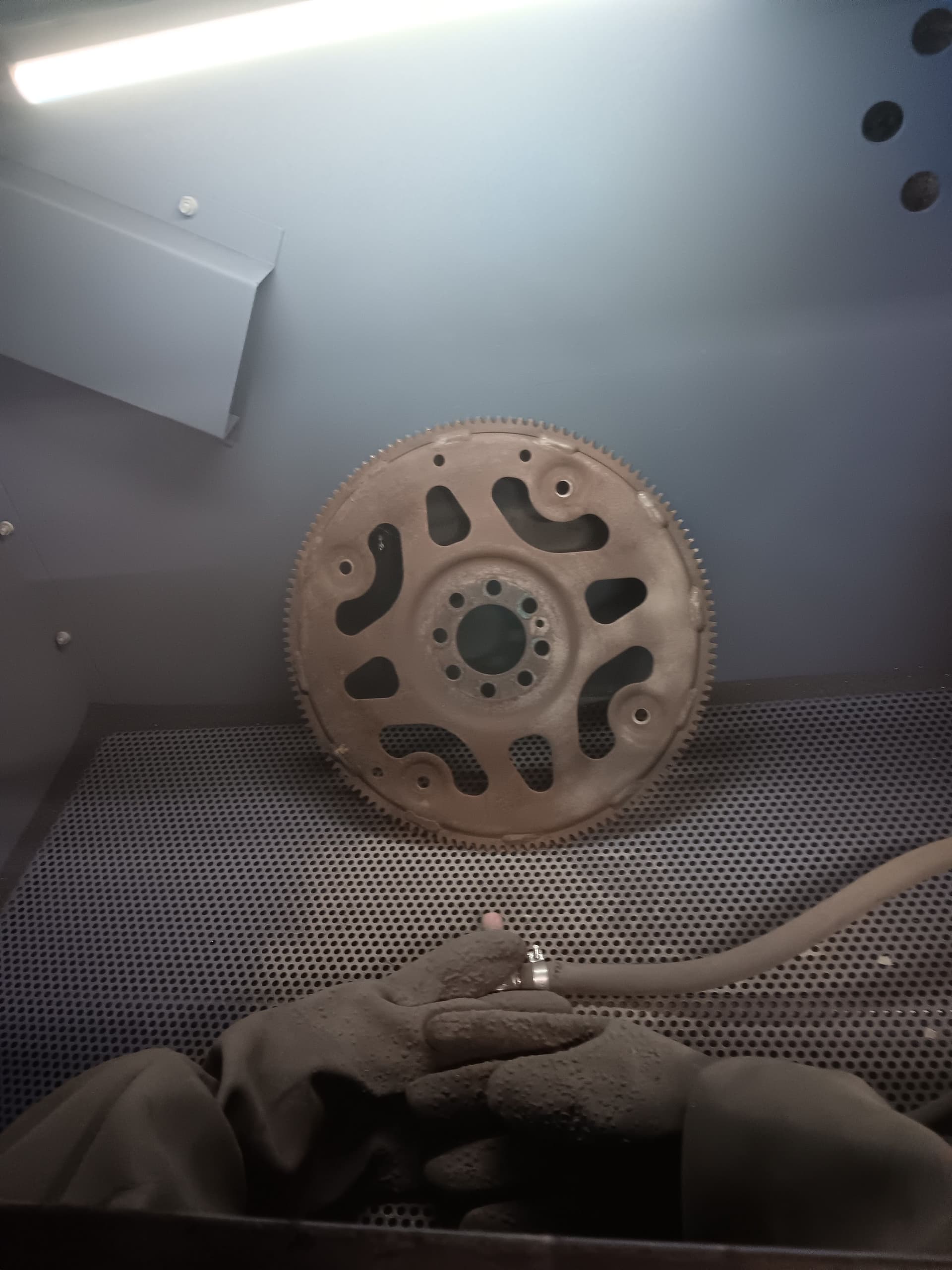 Gallery photos for Sandblasting Engine Parts Back to Clean Bare Metal: Image #1